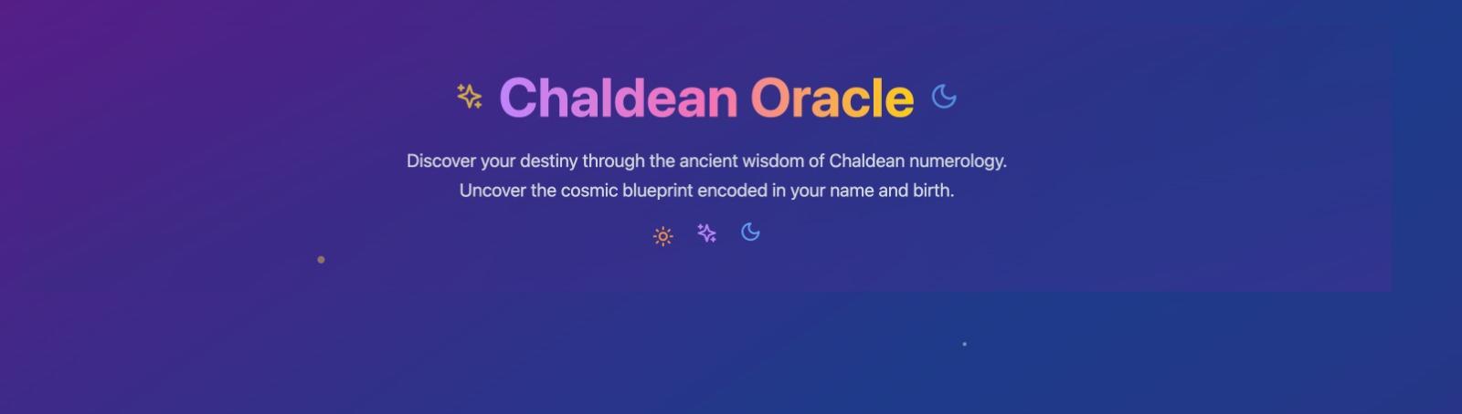 Chaldean Numerology Calculator - MVP product by Mitzooverse